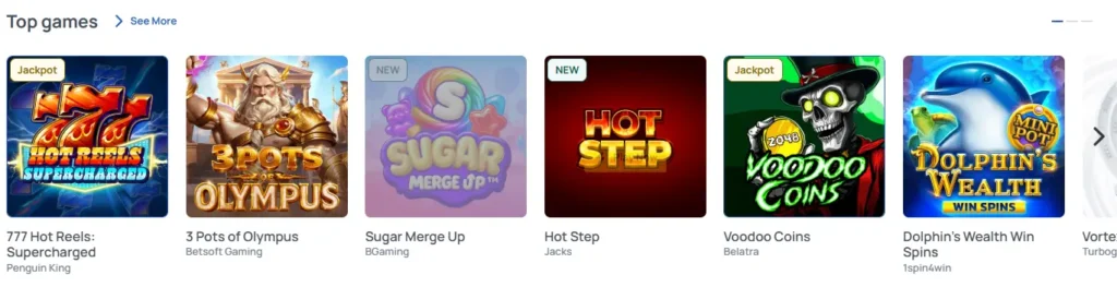 FishandSpins Casino UK games